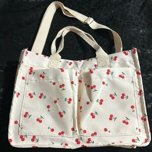 cherry tote bag